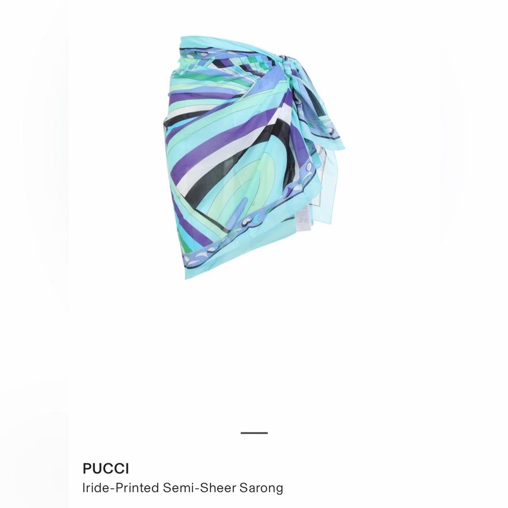 Pucci Iride Print Sarong - 100% Authentic